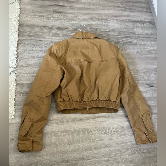 Zara waxed Cropped Jacket - Picture 8 of 11